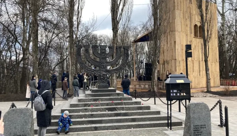 Memorial de Babyn Yar em Kiev, Ucrânia. 8 de abril de 2021. (crédito da foto: BYHMC)
