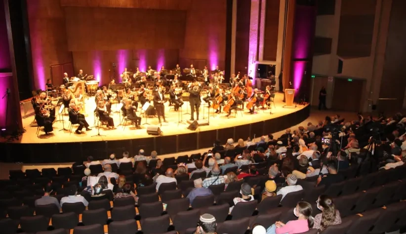 O concerto JSO, realizado no Teatro de Jerusalém. (Crédito da Foto: Cortesia)