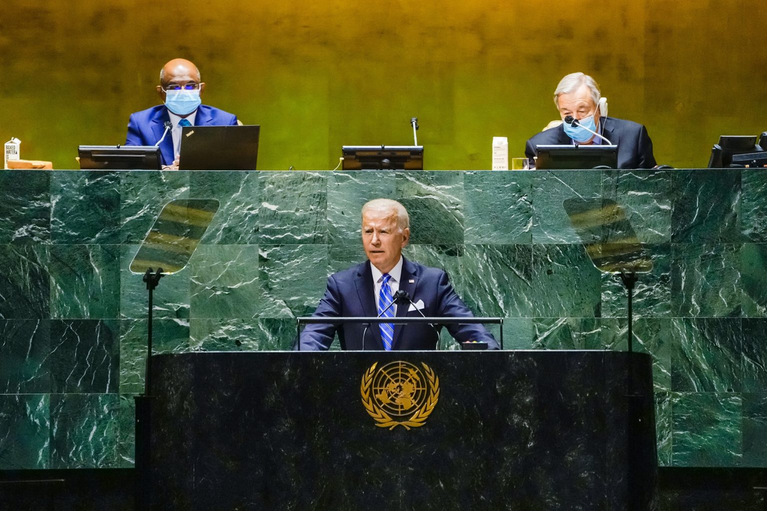 Biden fala na Assembleia Geral da ONU (Foto: Casa Branca via Facebook)