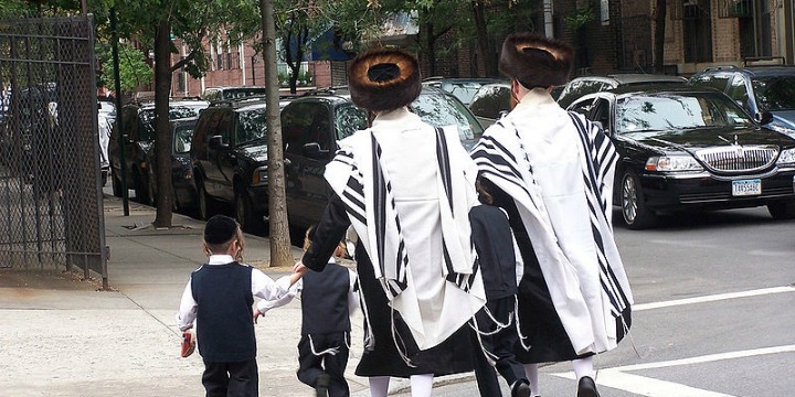 Satmar Hasidim in Brooklyn. Photo: wiki commons.