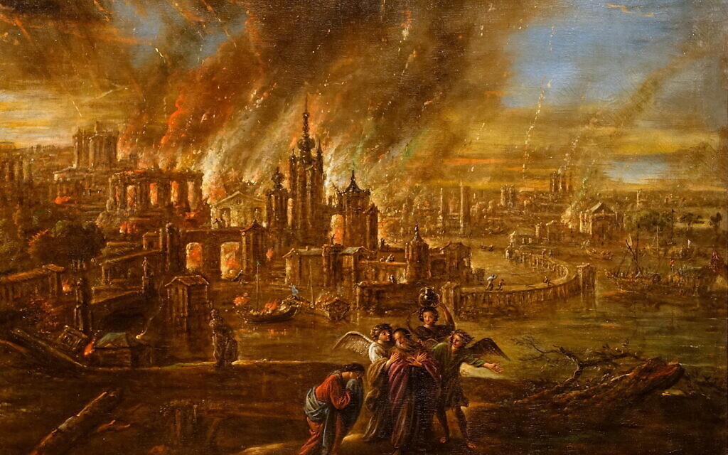 Sodoma e Gomorra em chamas por Jacob de Wet II, 1680 (Creative Commons)