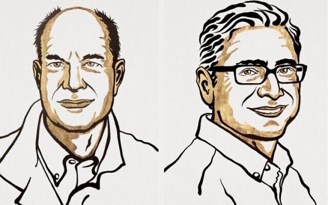 Vencedores do prêmio Nobel David Julius e Ardem Patapoutian. (Niklas Elmehed | Prêmio Nobel)