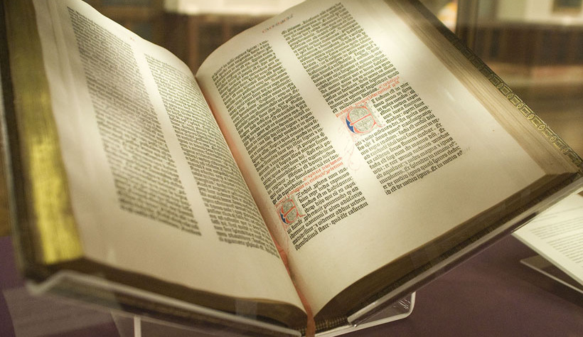 A Bíblia de Gutenberg – Foto: Wikipedia – CC BY-SA 2.0